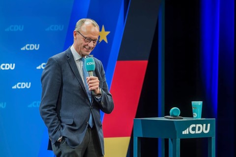 Election event of the CDU party for the Bundestag elections with top candidate Friedrich Merz.