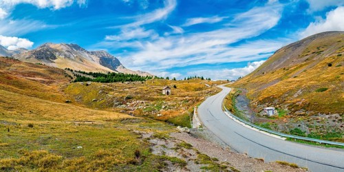 France, Alps, Départements Hautes-Alpes and Alpes-de-Haute-Provence, view of pass Col de Vars,