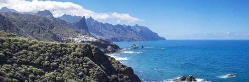 Atlantic coast near Taganana, Tagana valley, Barranco de la Iglesia, Anaga mountains, Las Montanas