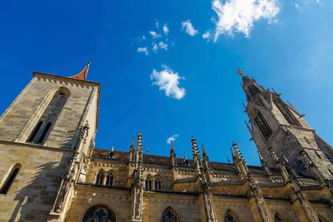 St Mary's Church Reutlingen, sacred building built from 1247 to 1343, cultural monument, Gothic