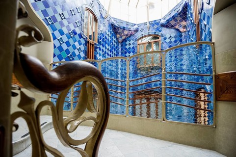 Casa Batlló, Art Nouveau, architect Antoni Gaudi, Barcelona, Catalonia, Spain, Europe