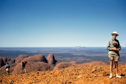Expedition of the Melbourne Grammar School, Northern Territory, Australia, 1956 Boys at the Olgas,