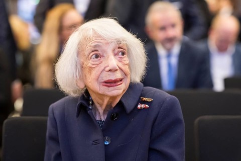Margot Friedländer (Holocaust survivor) at the awarding of honorary citizenship to Friede Springer