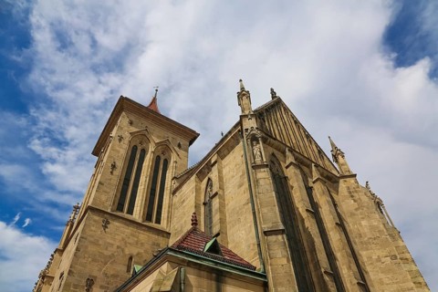 St Mary's Church in Reutlingen, sacred building built between 1247 and 1343, cultural monument,