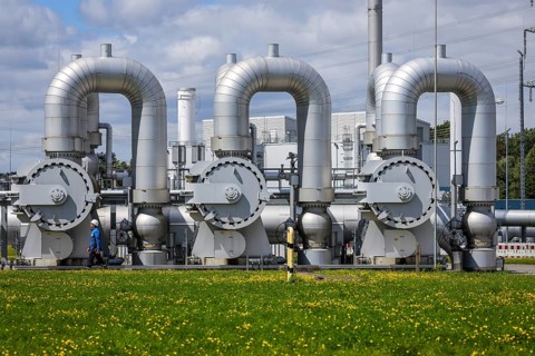 Werne, North Rhine-Westphalia, Germany, compressor station for natural gas and, in future, hydrogen