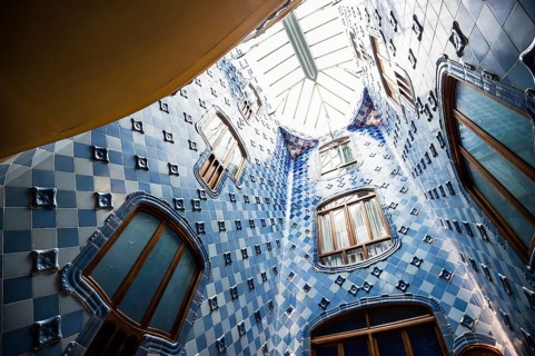 Casa Batlló, Art Nouveau, architect Antoni Gaudi, Barcelona, Catalonia, Spain, Europe