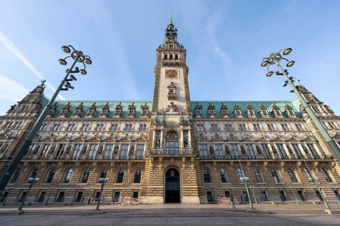 City Hall, State Government, North German Renaissance, Hamburg, Germany, Europe