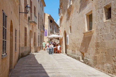 Old town, Alcudia, Mallorca, Balearic Islands, Spain, Europe