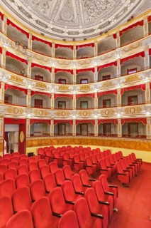 Interior of Noto Theatre, Noto, Noto Valley, Sicily, Italy, Europe