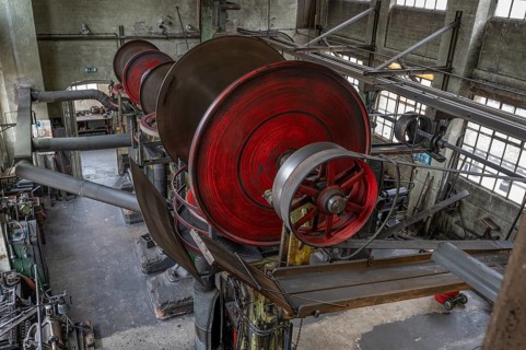 Transmission drive in a drop forge, formerly Dietz & Pfriem valve factory, today Industrial Museum