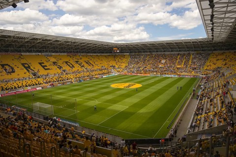Glücksgas-Stadion, Dynamo Dresden football stadium, Dresden, Saxony, Germany, Europe
