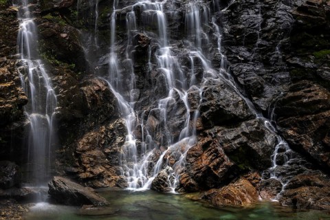 Froda Waterfall, Cascata La Froda, Sonogno, Verzasca Valley, Valle Verzasca, Canton Ticino,