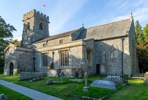 Village parish church of Saint George, Ogbourne St George, Wiltshire, England, UK