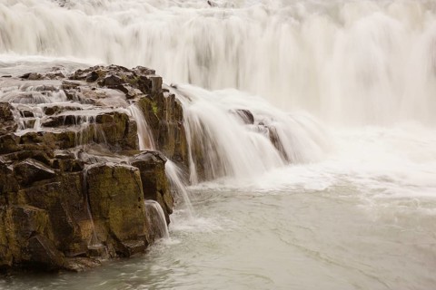 Gullfoss waterfall. A waterfall located in the canyon of the Hvítá river in southwest Iceland
