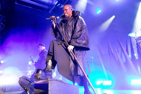 Deborah Anne Dyer aka Skin, singer of Skunk Anansie, live at the Columbiahalle in Berlin on