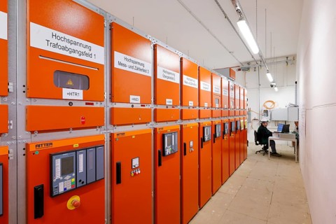 Oberhausen, Ruhr area, North Rhine-Westphalia, Germany - switchgear, electrical installation in
