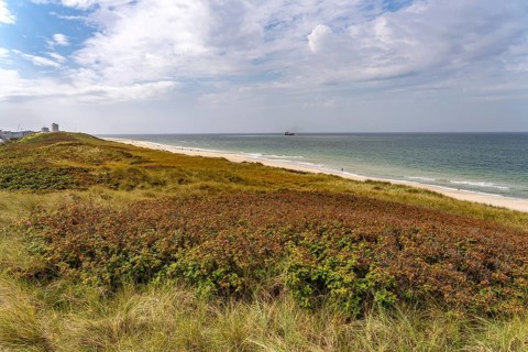 The Weststrand beach near Westerland, Sylt island, North Frisia district, Schleswig-Holstein,