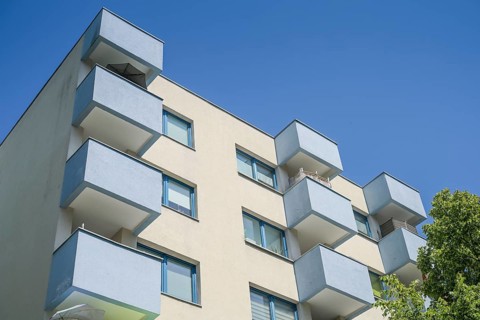 Prefabricated apartment block, Veitstraße, Tegel, Reinickendorf, Berlin, Germany, Europe