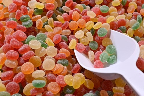 Confectionery Fruit gums with sugar