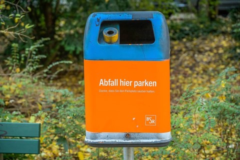 Waste bin, BSR, Berlin, Germany, Europe