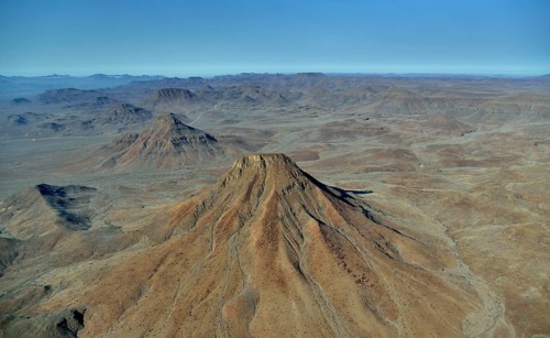 Aerial Photography, Etendeka Mountains near Twyfelfontein, Damaraland, Namibia, Africa
