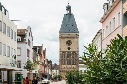 Altpörtel, medieval city gate, Speyer, Rhineland-Palatinate, Germany, Europe