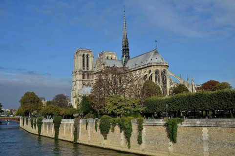 Notre Dame on the Seine river, Paris, France, Europe