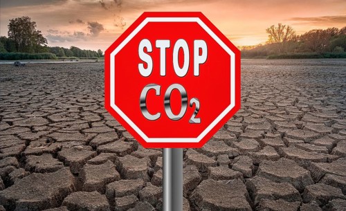 Symbolic image, carbon dioxide CO2, climate protection, climate change, world worth living in,