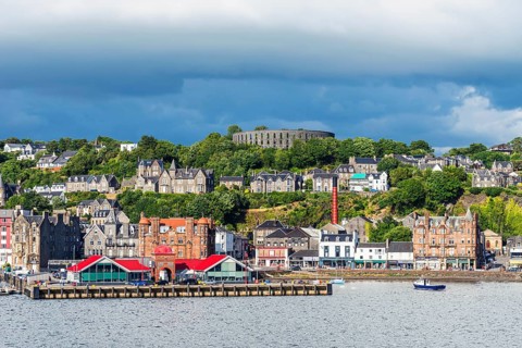Oban Bay and Marina, Oban, Argyll and Bute, Scotland, UK