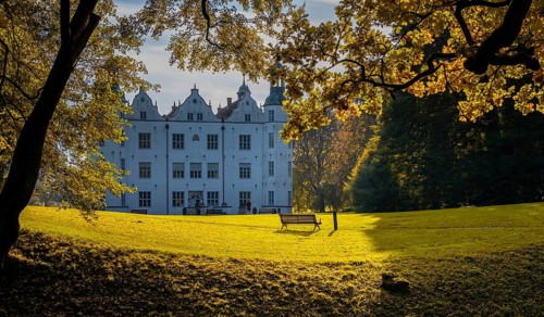 Autumn time, Ahrensburg Castle, Ahrensburg, Schleswig-Holstein, Germany, Europe