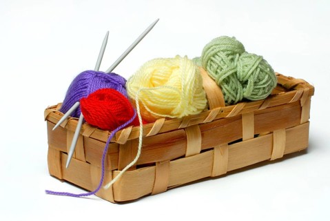 Knitting needles and wool, handicraft, handmade, wool ball, wool ball