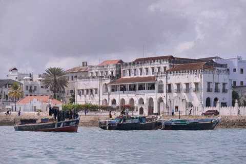 Buildings in the historic town centre, UNESCO World Cultural Heritage Site, Stone Town, Zanzibar