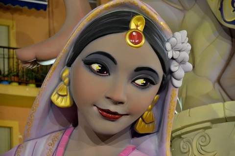 Falla character at the Fallas festival, Denia, Costa Blanca, Spain, Europe