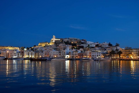 Dalt Vila of Ibiza or Eivissa, evening, Ibiza Town, Ibiza, Balearic Islands, Spain, Europe