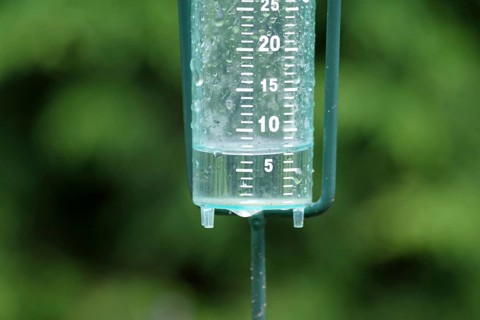 Rain gauge, vessel, scale, precipitation, rain, measure, display, water, weather, A rain gauge