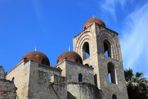 City of Palermo, Chiesa San Giovanni degli Eremiti is a Norman church building near the Norman
