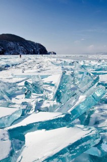 Ice chaos, Lake Baikal, Olkhon Island, Pribaikalsky National Park, Irkutsk Province, Siberia,