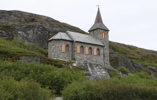 King Oskar II. - Chapel near Kirkenes near the Russian border, Northern Norway, Norway,