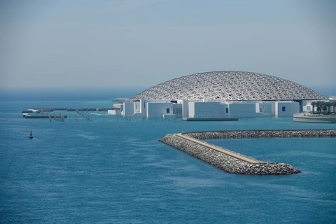 Louvre Abu Dhabi, Architect Jean Nouvel, Saadiyat Island, Abu Dhabi, United Arab Emirates, Asia
