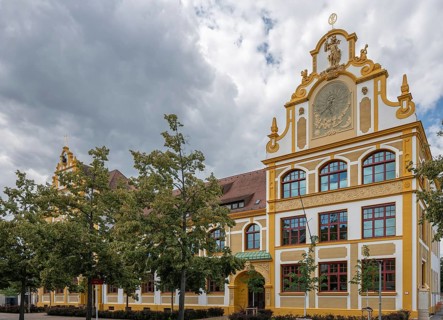 Luitpold Primary School, built in 1901 in Art Nouveau style, Memmelsdorfer Str. 7A, Bamberg, Upper