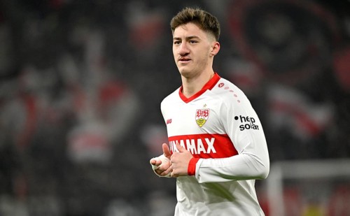 Angelo Stiller VfB Stuttgart (06) MHPArena, MHP Arena Stuttgart, Baden-Württemberg, Germany, Europe