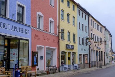 Marktstrasse, Teisendorf, Rupertiwinkel, Upper Bavaria, Bavaria, Germany, Europe