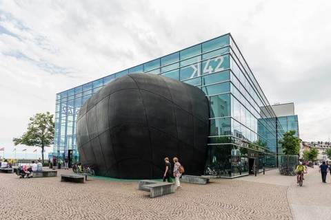 Cultural Centre K42, Medienhaus am See, lakeside promenade, Friedrichshafen, Lake Constance,