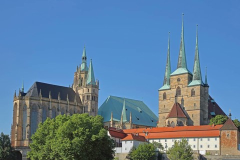 UNESCO Gothic Cathedral and Gothic Church of St Severus, landmark, St Severus, St Mary's Church,