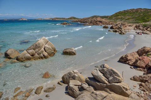 Cala Trinita, turquoise water, La Maddalena island, Gallura region, Sassari Province, Sardinia,
