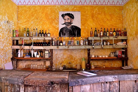 Bar in the former prison, Changuu Island, Zanzibar Archipelago, Tanzania, Africa