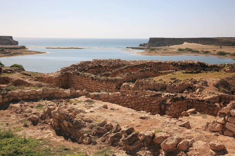 Samhuram, Khor Rouri, excavation site on the ancient Incense Road, Unesco World Heritage Site, near