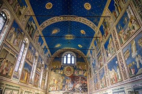 Scrovegni Chapel or Arena Chapel with frescoes by Giotto di Bondone, Padua, Province of Padua,