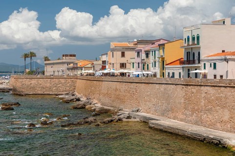 Bastioni Marco Polo, Alghero, Sassari Province, Sardinia, Italy, Alghero, Sardinia, Italy, Europe