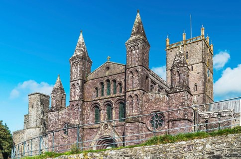 St Davids Cathedral, St Davids, Haverfordwest, Pembrokeshire, Wales, England, UK